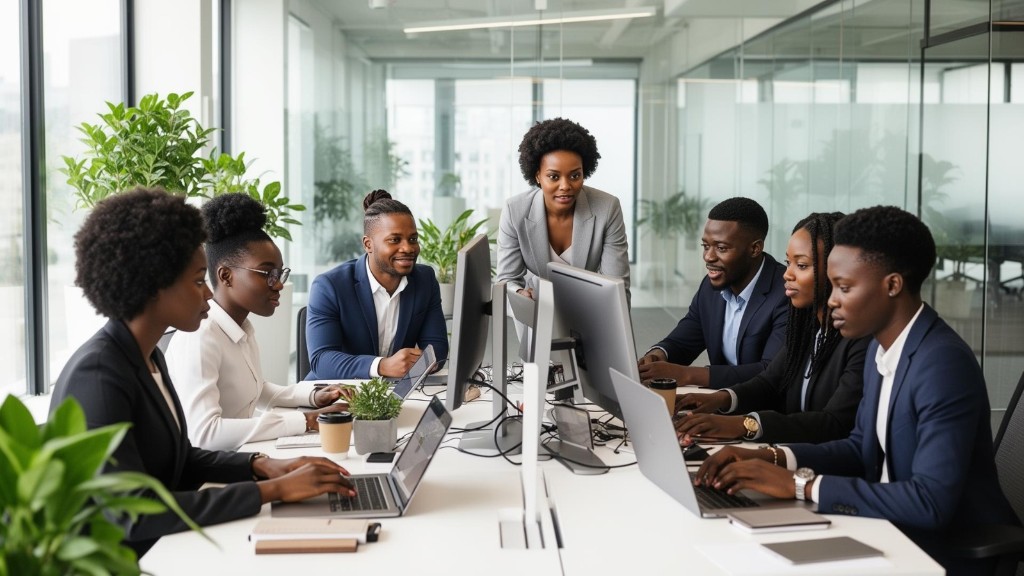 Advisory team in a working session with a client